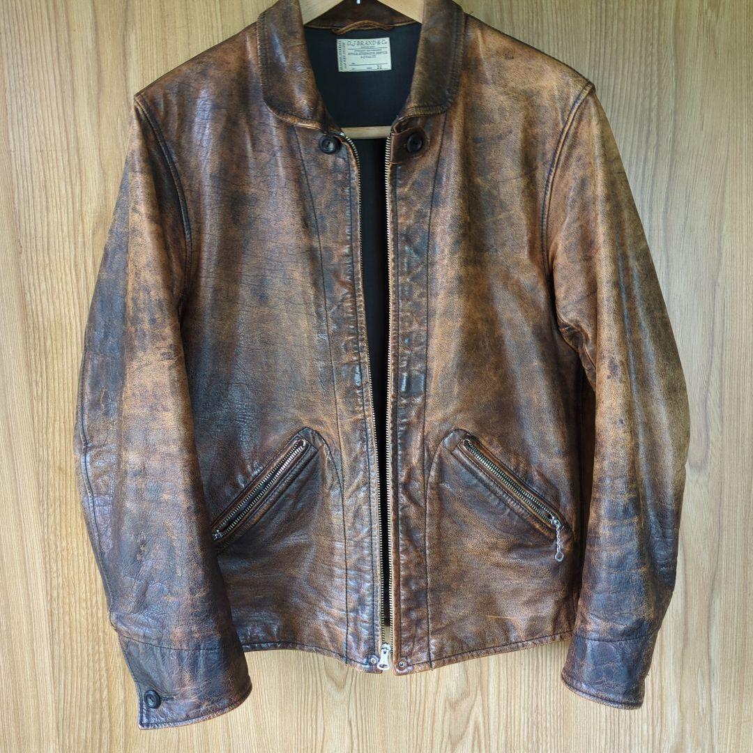 高級品市場 O.J. オールドジョー BRAND メルカリ - 36 レザージャケット Co. & ジャケット・アウター