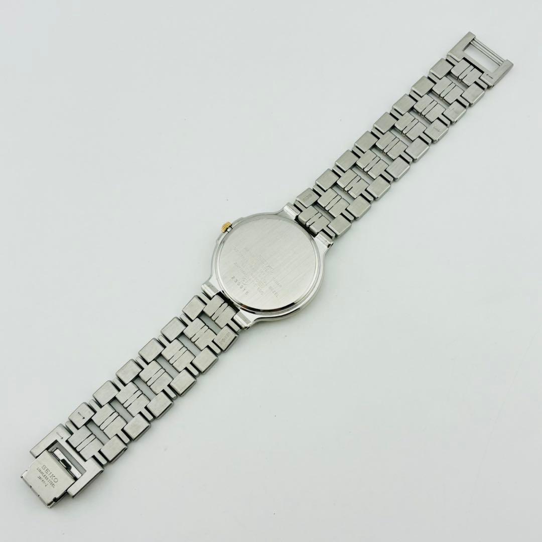 3847【美品　新品電池】SEIKO　DOLCE　腕時計　シェル文字盤　コンビ