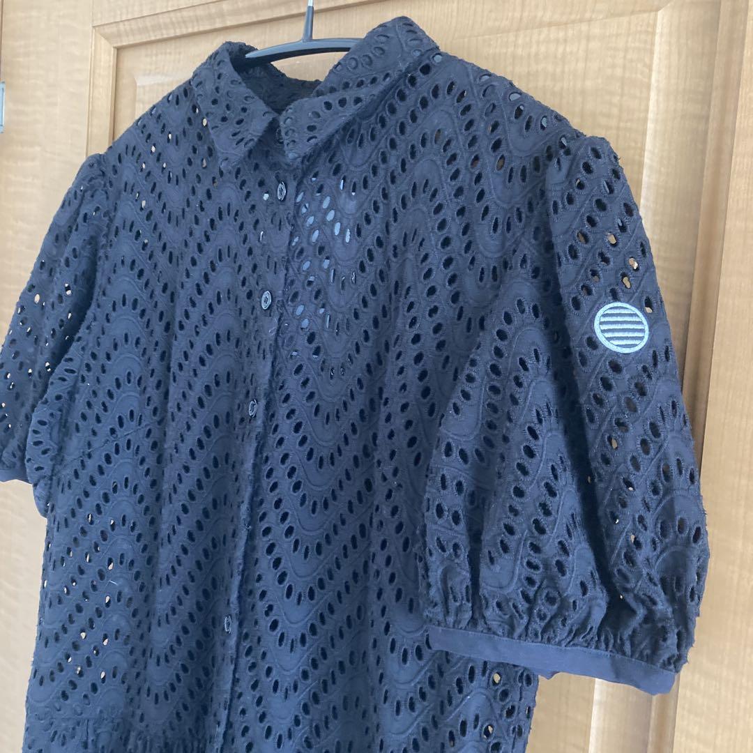 未使用タグ付き ＢＯＲＤＥＲＳ at ＢＡＬＣＯＮＹ　レースシャツドレス　36