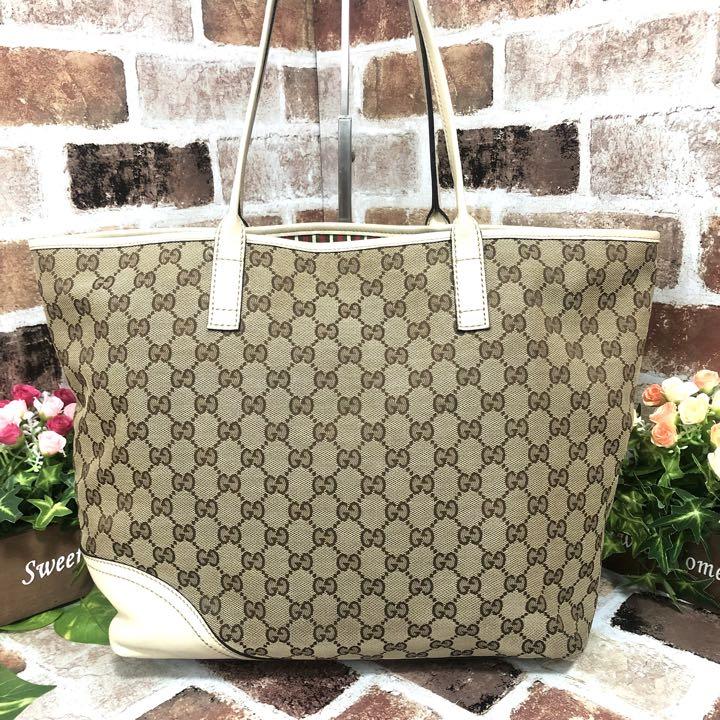 きめのサイ Gucci トート ショルダー バッグ 大きいサイズの通販 by