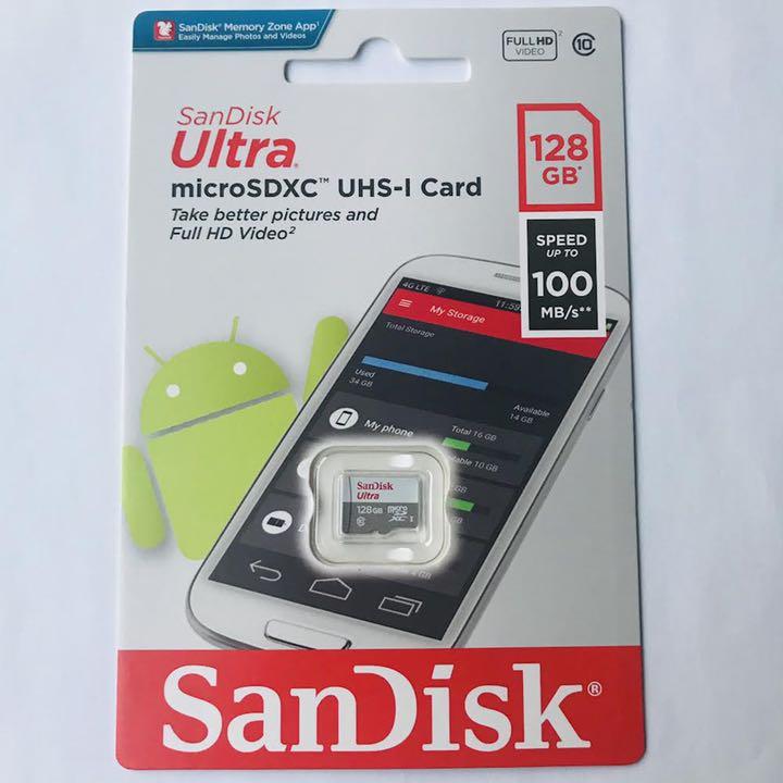 新型高速版 SanDisk マイクロSDカード 128GB 3枚セット