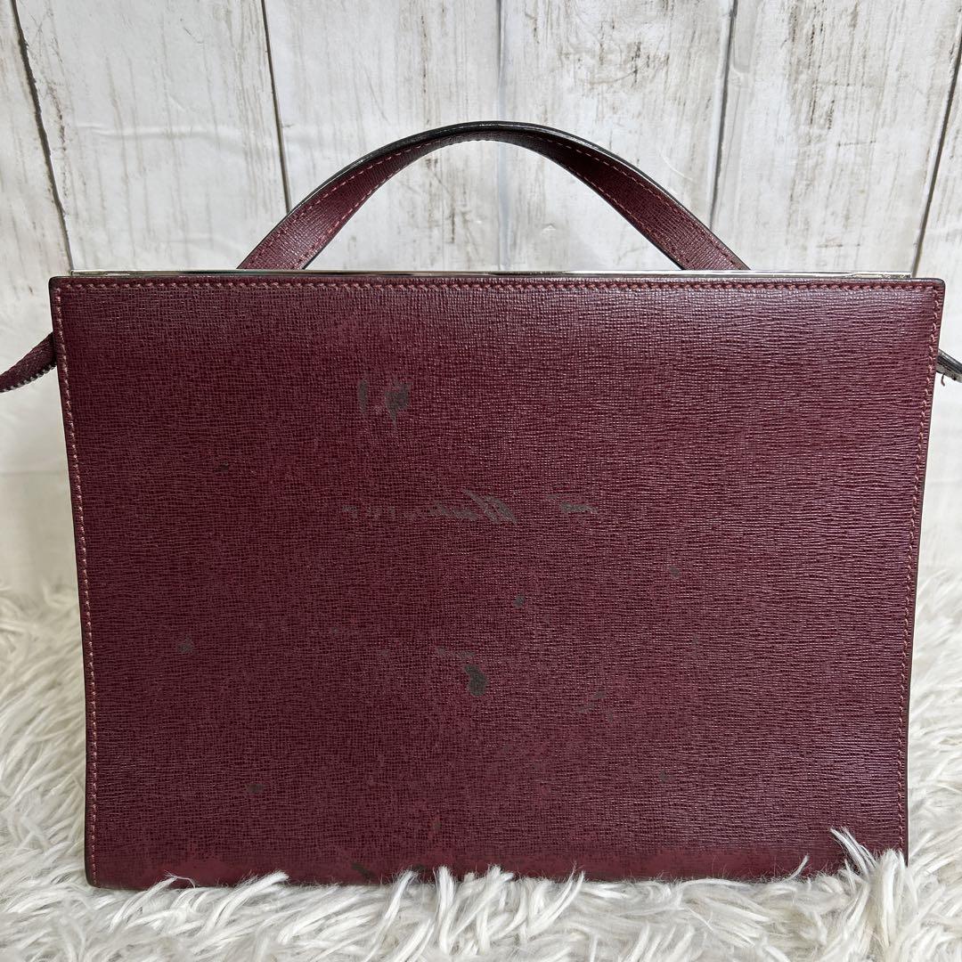 FENDI デミジュール　Demi Jours レザー　ショルダーバッグ　赤