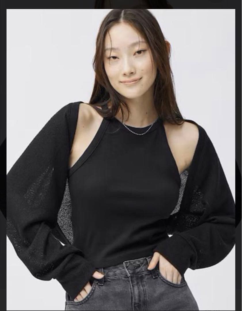 依頼用 GU 2ピースボレロカーディガン 350415 インナー タンクトップ