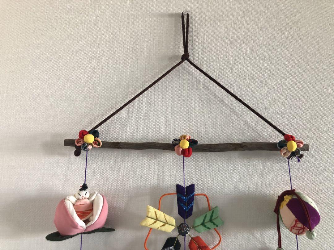 端午の節句の壁掛け②　吊るし飾り　吊るし雛