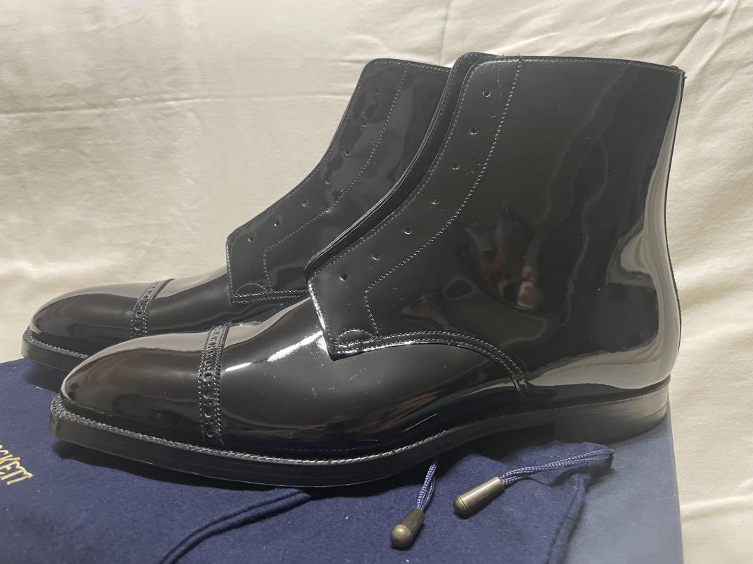 Crockett & Jones パテントレザーブーツ新品未使用