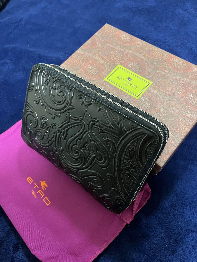 ETRO エトロ マルゴット オーガナイザー レザーブラック