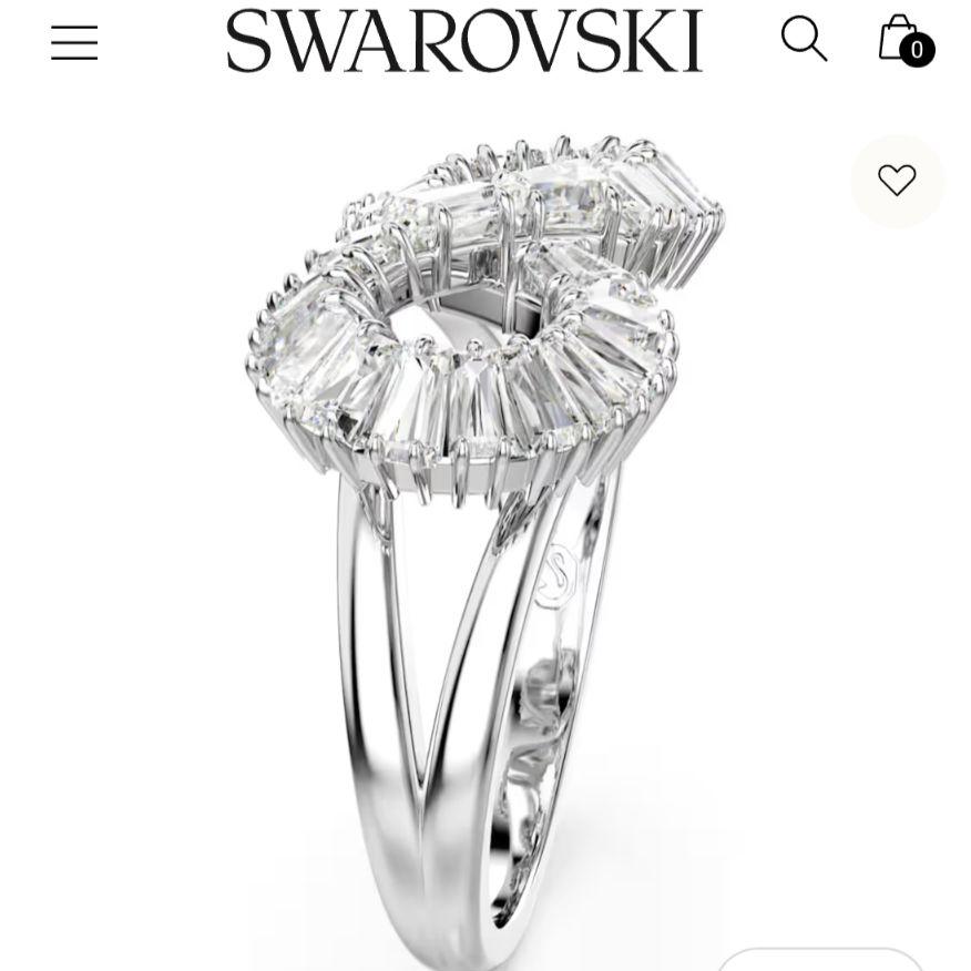 専用　SWAROVSKI　Hyperbola cocktail ring　52