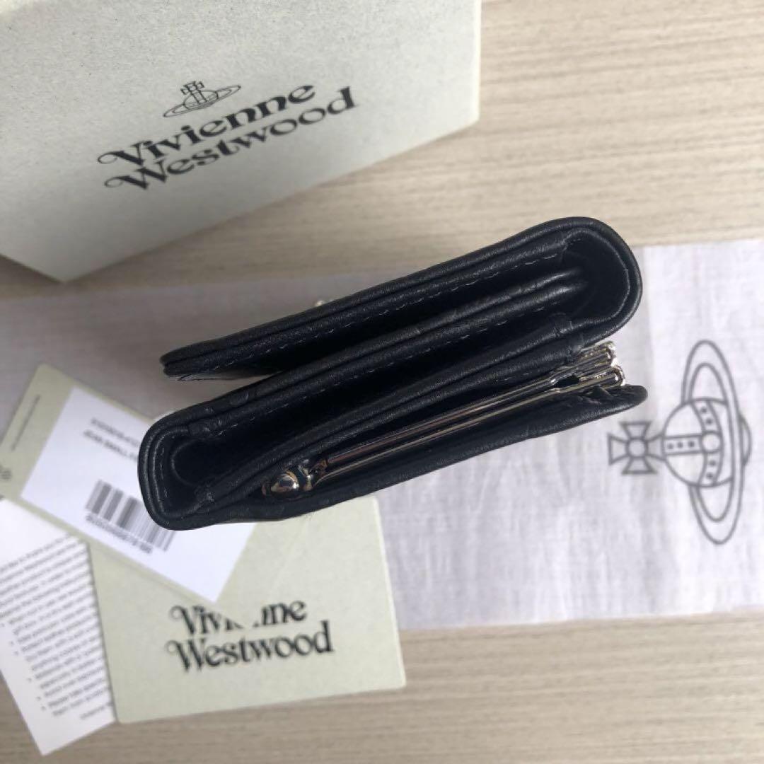 入手困難❣️Vivienne Westwood三つ折り財布 ブラック 高級感