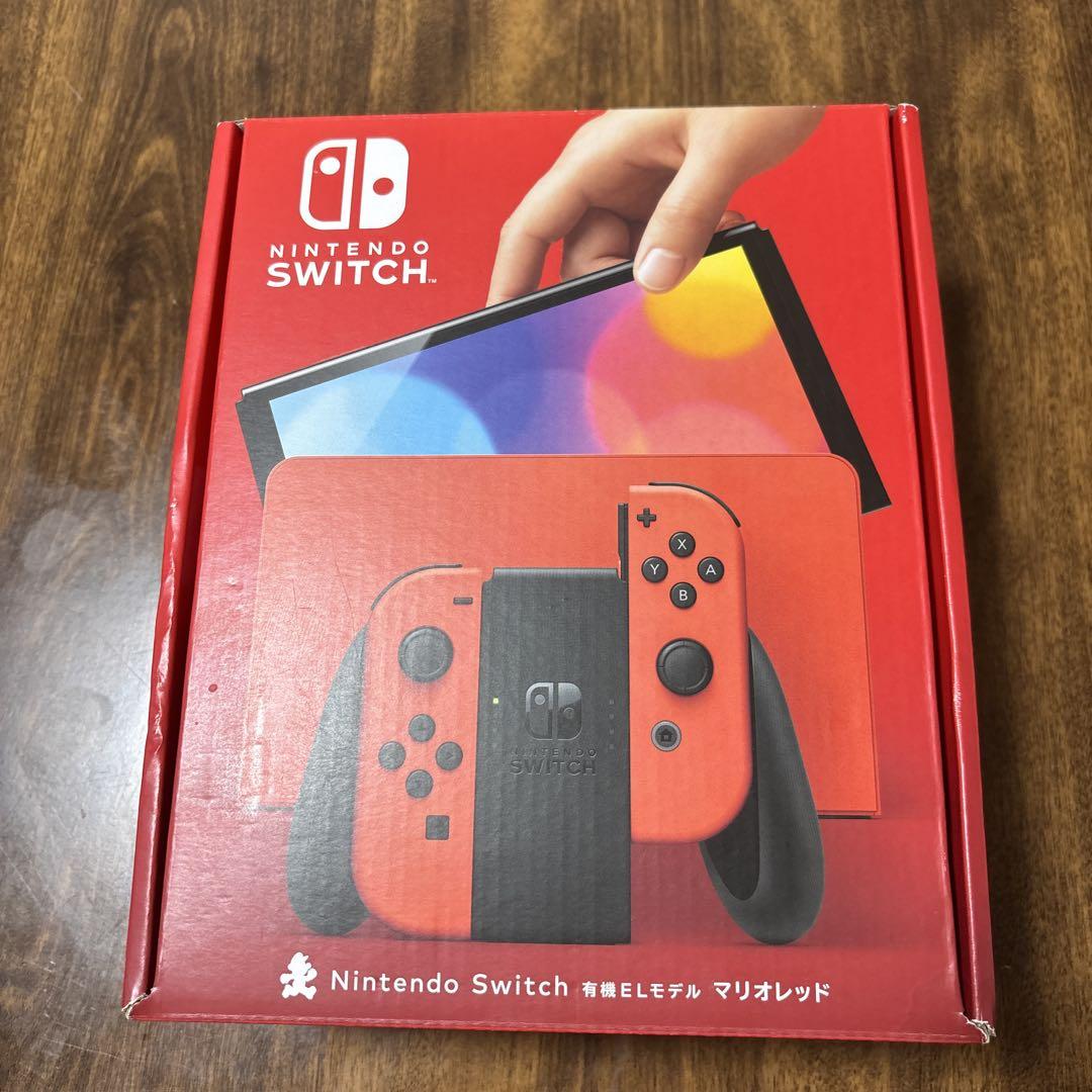 Nintendo Switch 有機ELモデル マリオレッドとYoshiカード
