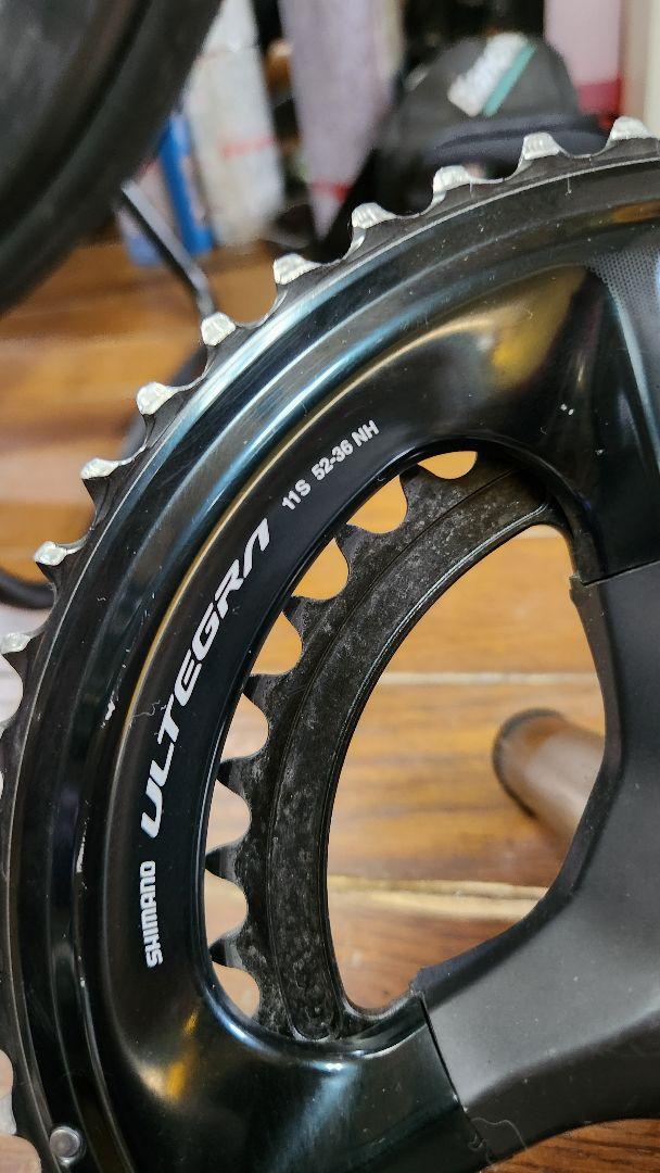 ULTEGRA 8100クランクアームFC-08.11Sチェーンリング52-36