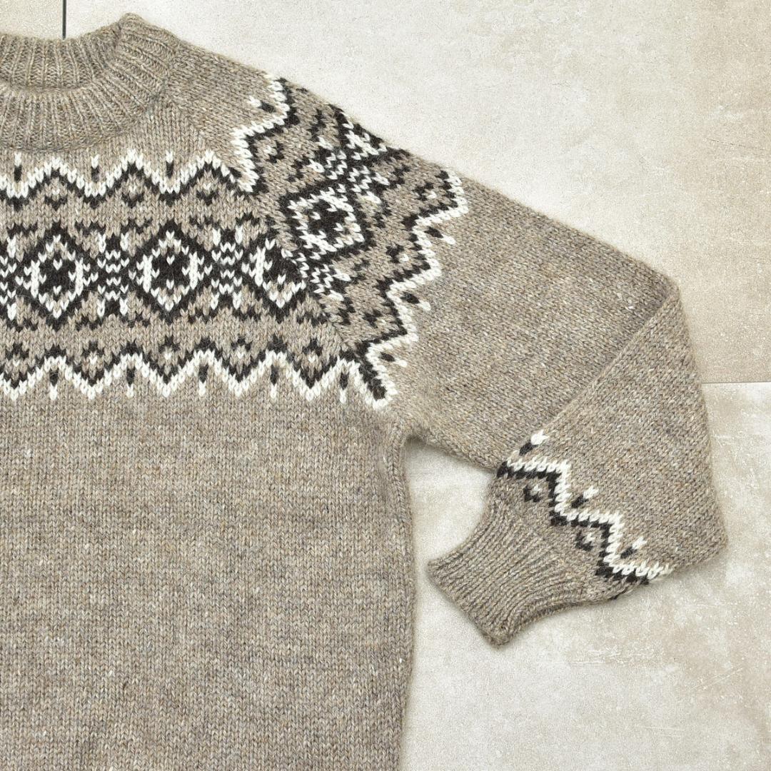 38%割引L売れ筋がひ! 80s RUNOX Nordic pattern pullover knit求心 【はこぽす対応商品】 Nordic RUNOX 80s pattern knit求心 pullover ニット/セーター