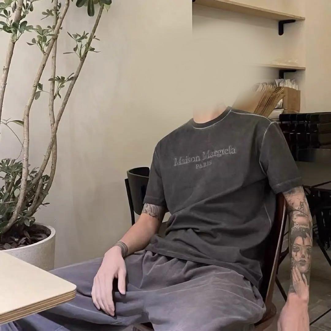 Maison Margiela ダークグレー Tシャツ