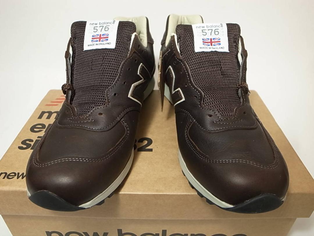 UK製オールレザーM576CBB新品28.5cm茶BROWNブラウンレザー英国製 | www