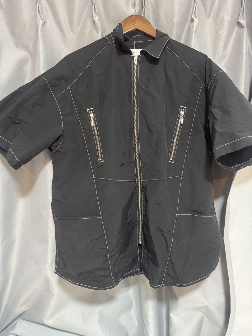 ADRER （アドラー）ステッチアンドジップコットンナイロンシャツ