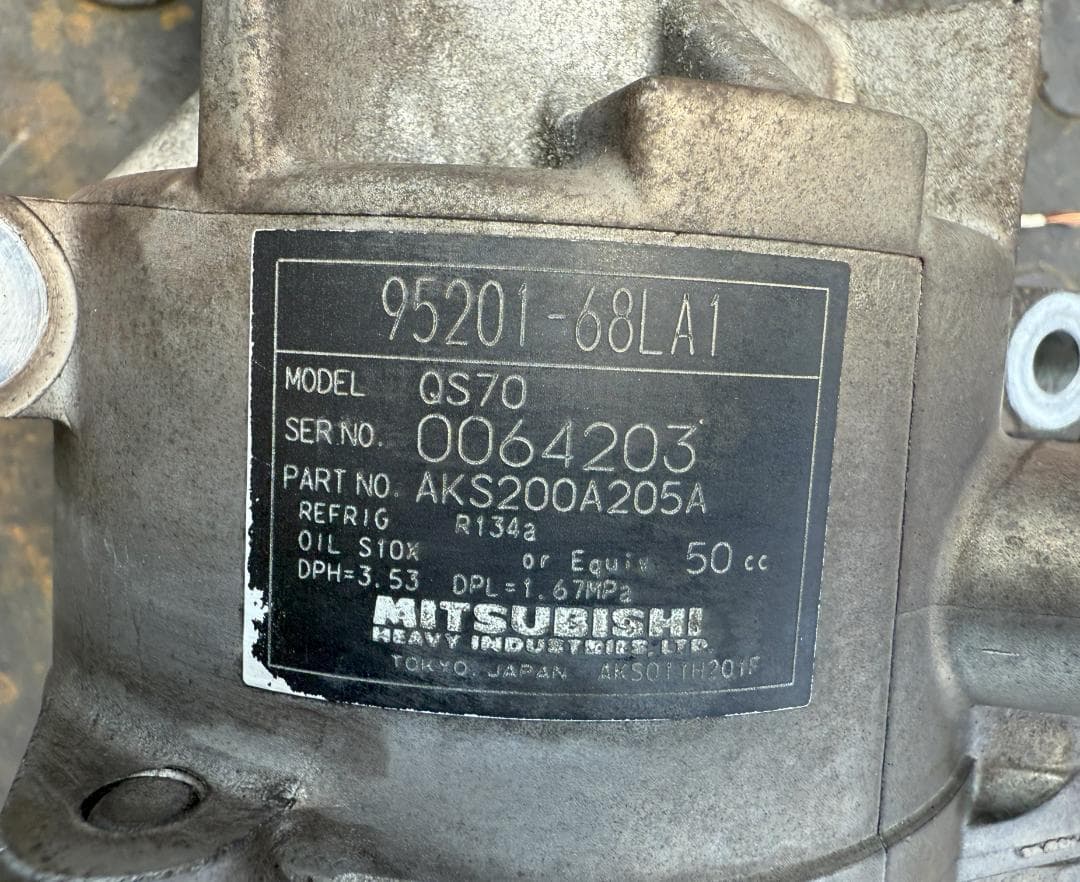 エアコンコンプレッサー スズキ ソリオ MA15S エアコンコンプレッサー スズキ ソリオ MA15S