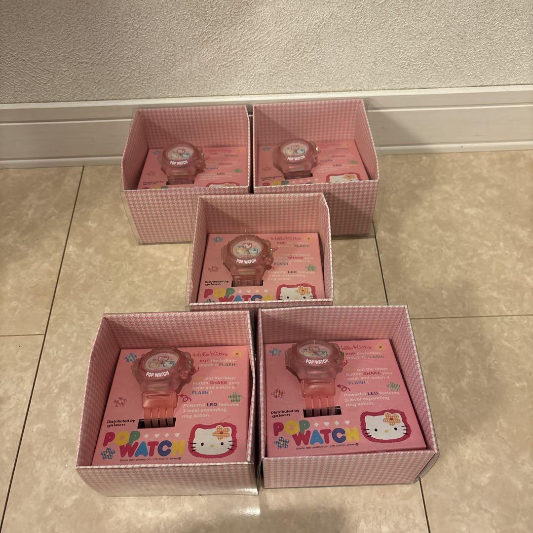 ★デットストック★ ハローキティPOPWATCH 5本set