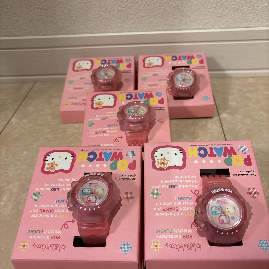 ★デットストック★ ハローキティPOPWATCH 5本set