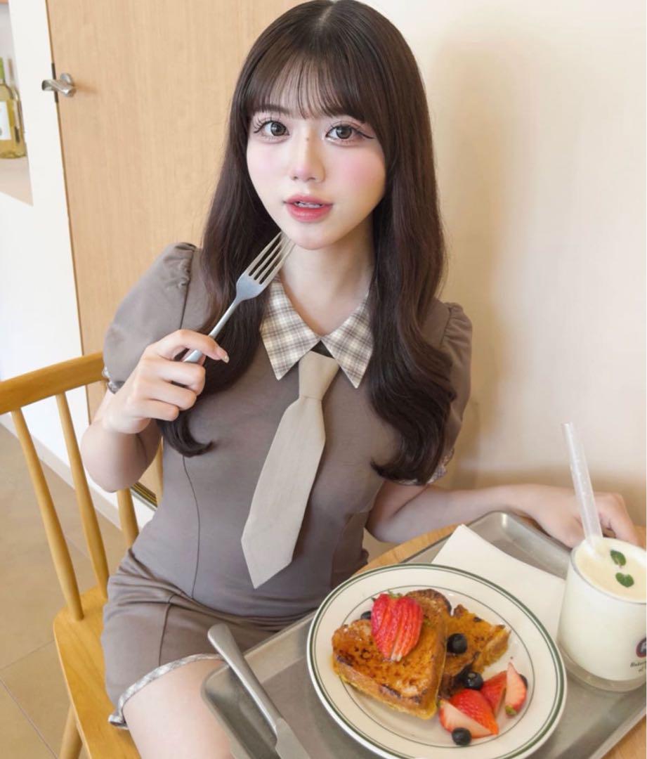 OLIVE des OLIVE 3wayドッキングミニワンピ ブラウン