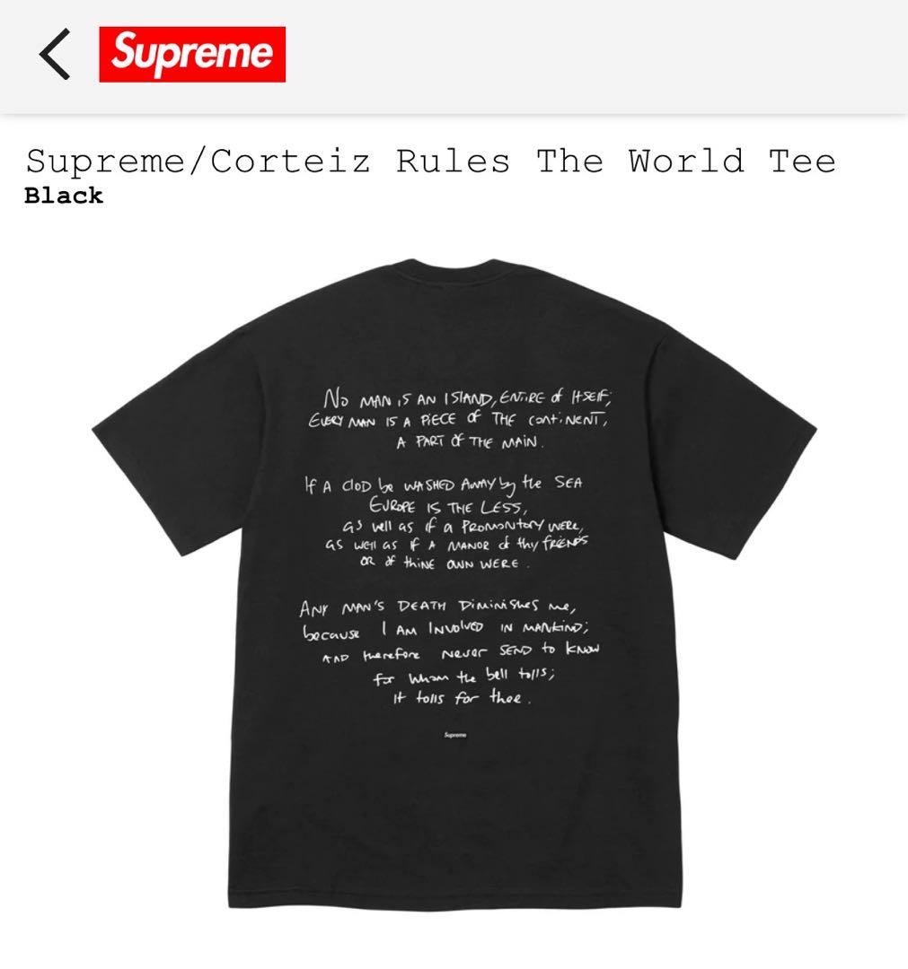supreme Corteiz Rules The World Tee XL - メルカリ