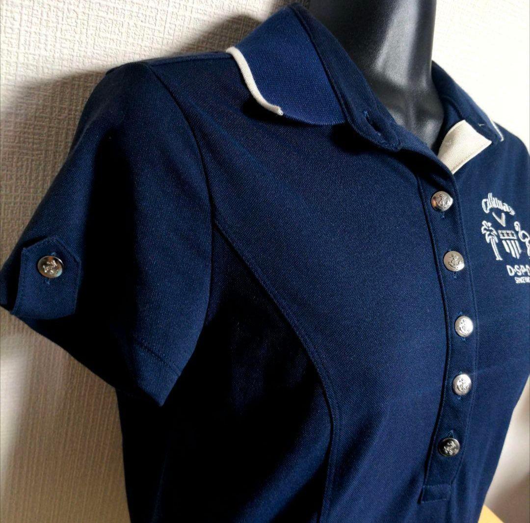 ch42 Callaway ワンピース ネイビー×ホワイト レディースMサイズ