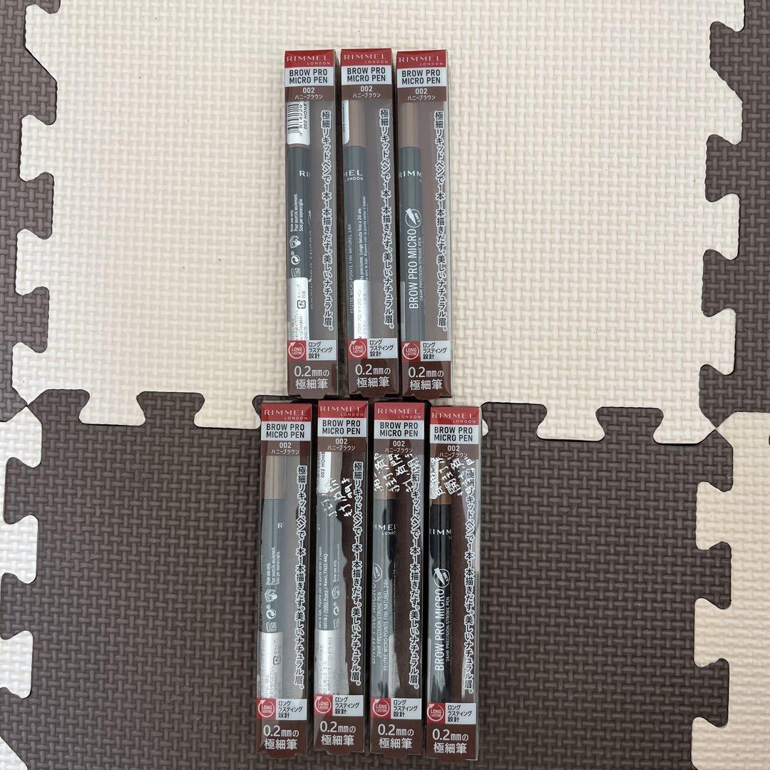 Rimmel ブロウ プロ マイクロ ペン 002 ハニーブラウン×7本セット