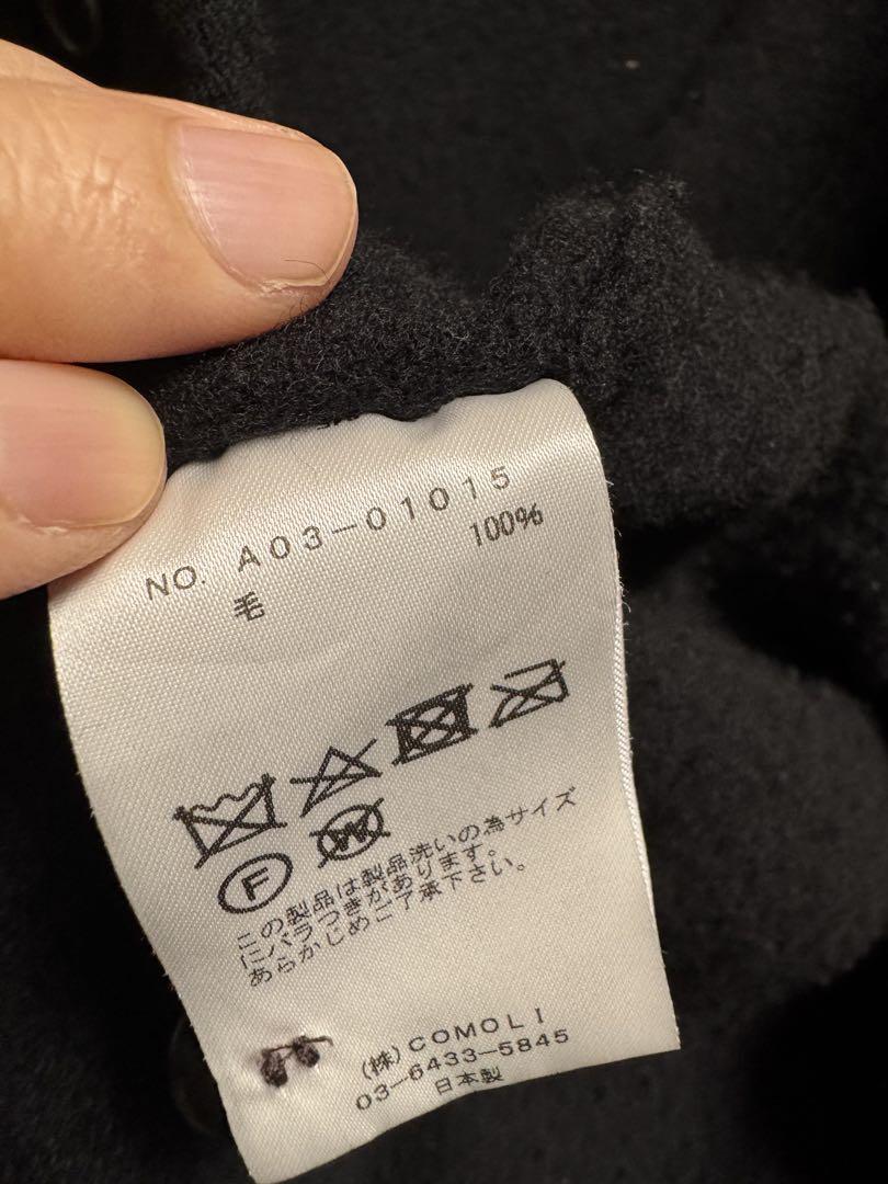 COMOLI 24AW 縮絨ウール ジャケット　サイズ2 黒