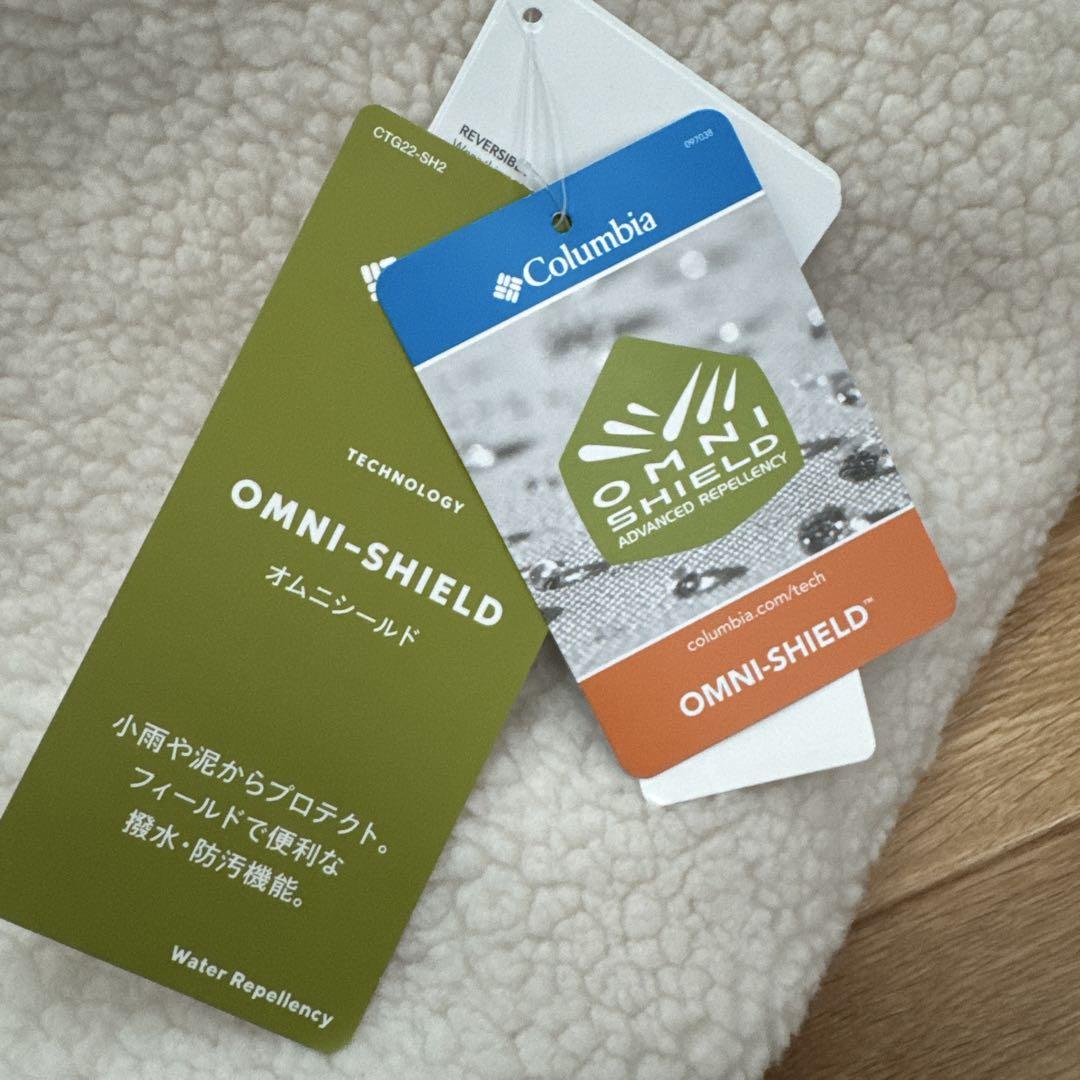 Columbia ノーカラージャケット アイボリー　キッズのLサイズ