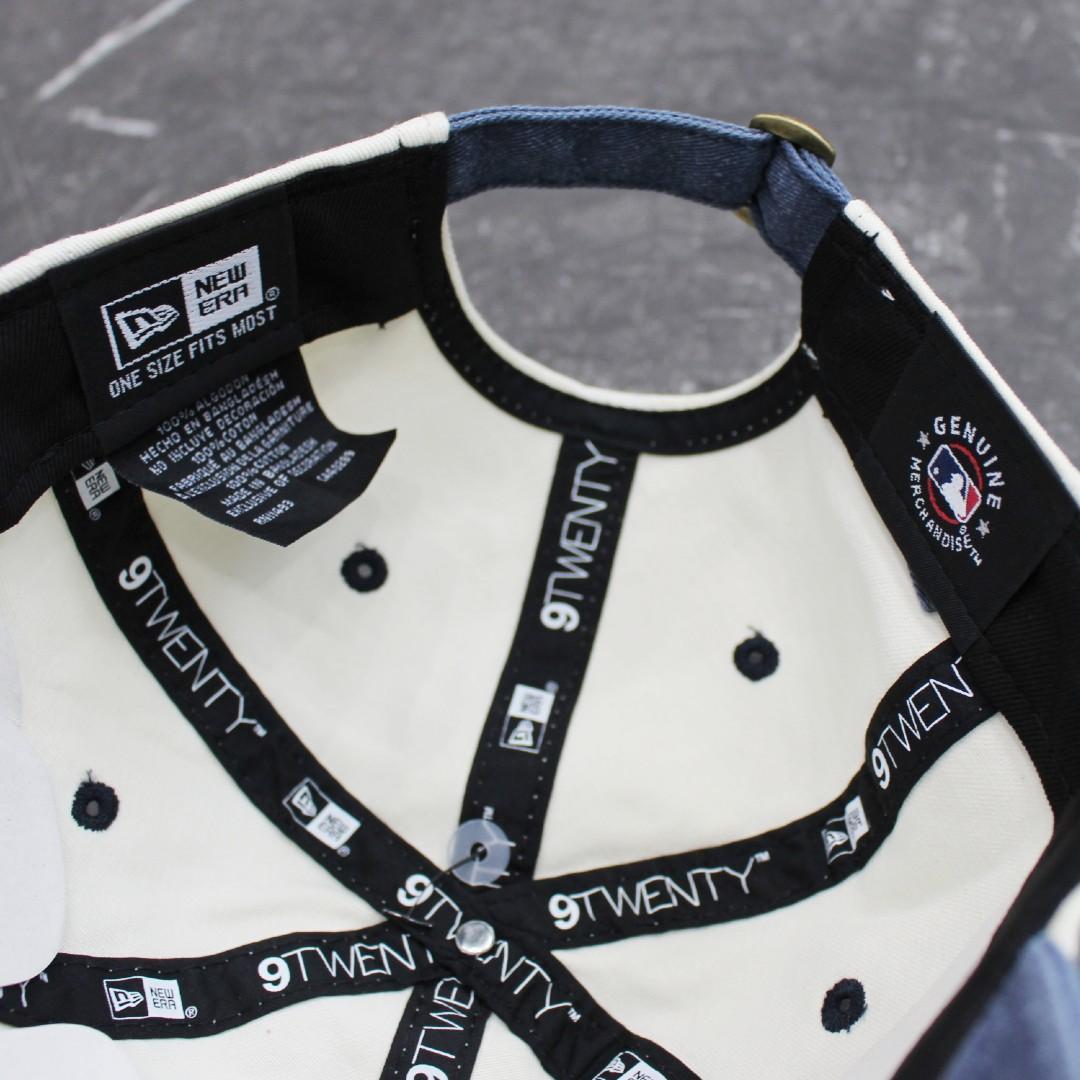 NEW ERA NY ヤンキース キャップ クリーム ネイビー 海外モデル