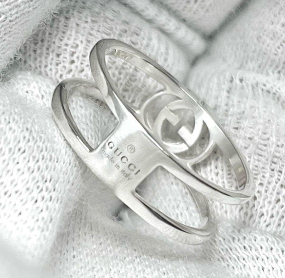 美品　GUCCI 指輪　インターロッキングリング　10号