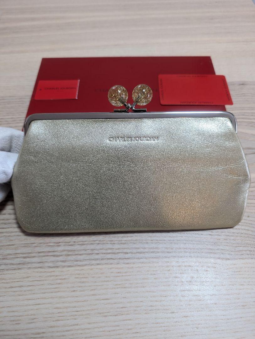 新品　CHARLES JOURDAN がま口長財布　シャンパンゴールド