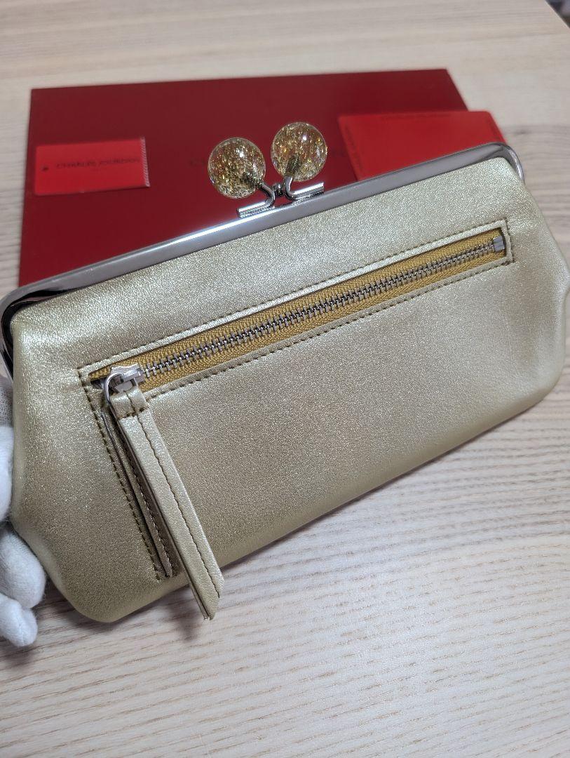 新品　CHARLES JOURDAN がま口長財布　シャンパンゴールド