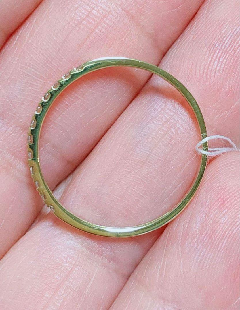 新入荷 未使用 k18 ダイヤモンド0.15ct エタニティリング