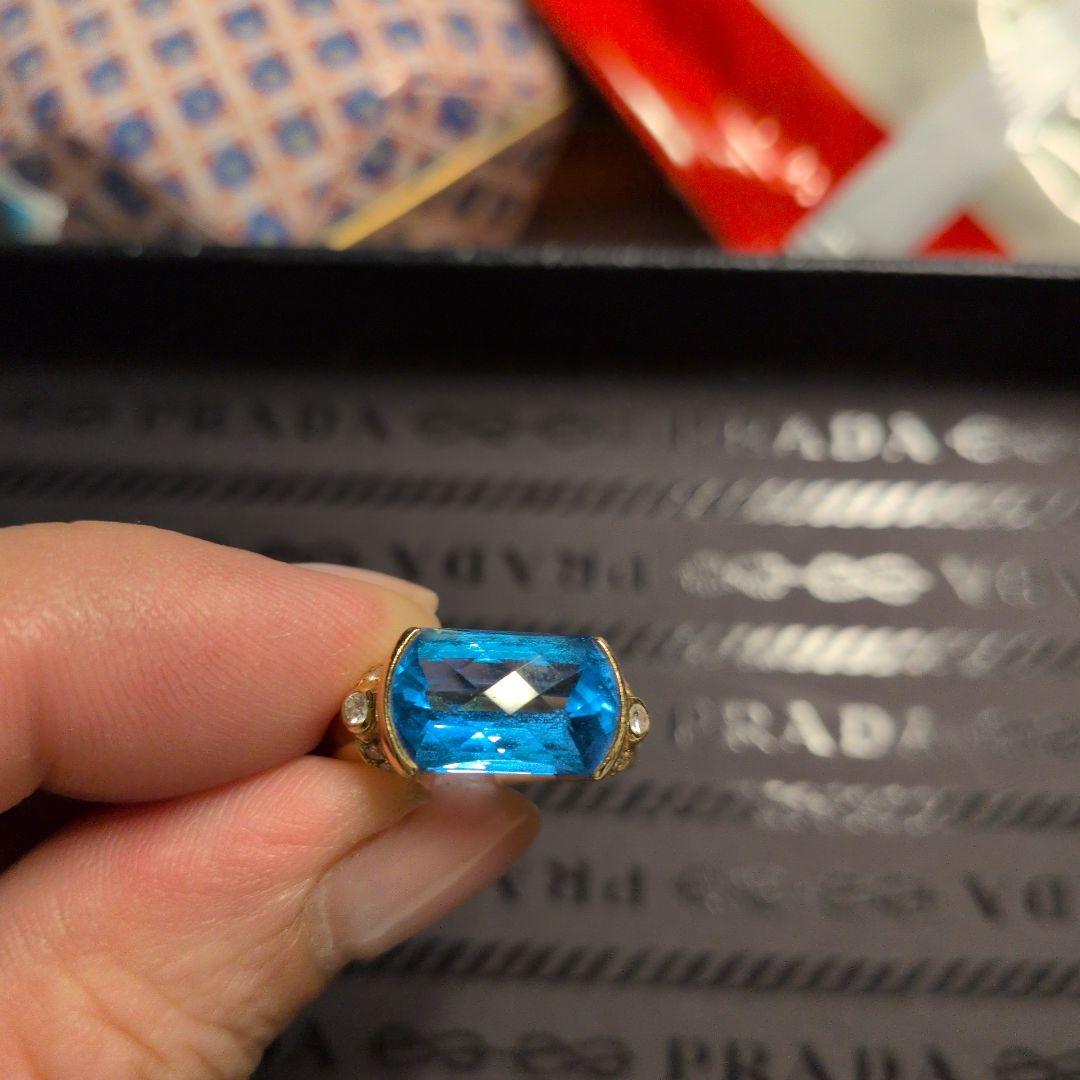 &*&様 BlueTopaz　goldring　Priceless