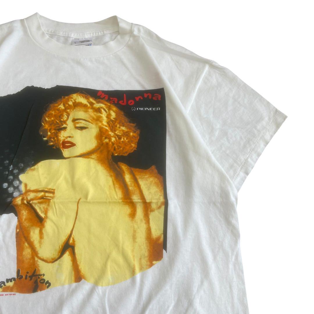 MADONNA マドンナ 90s tシャツ ホワイト L プリント - メルカリ