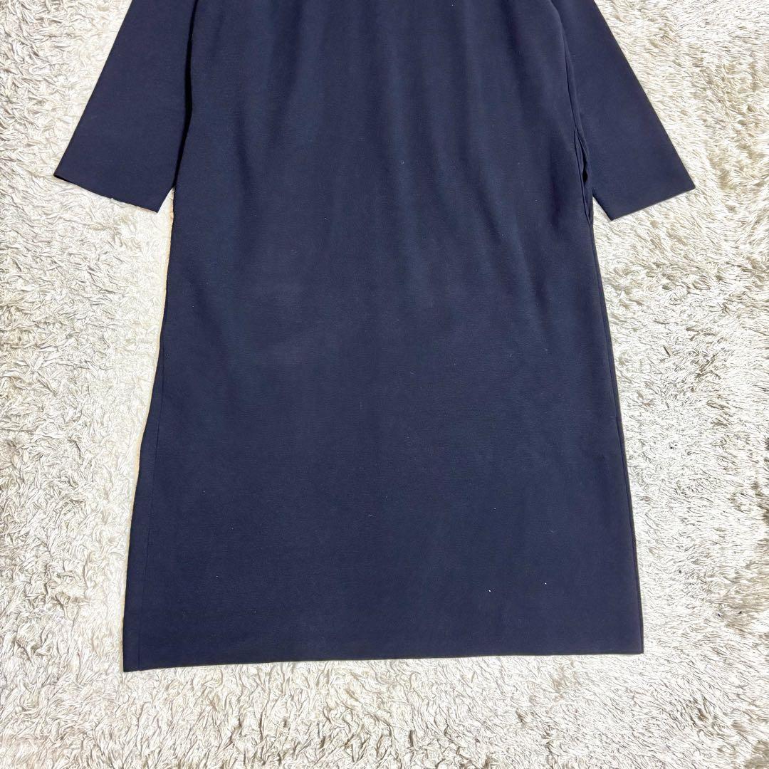 極美品　23区　ヴィスコースストレッチ ニット フレア ロング ワンピース　44