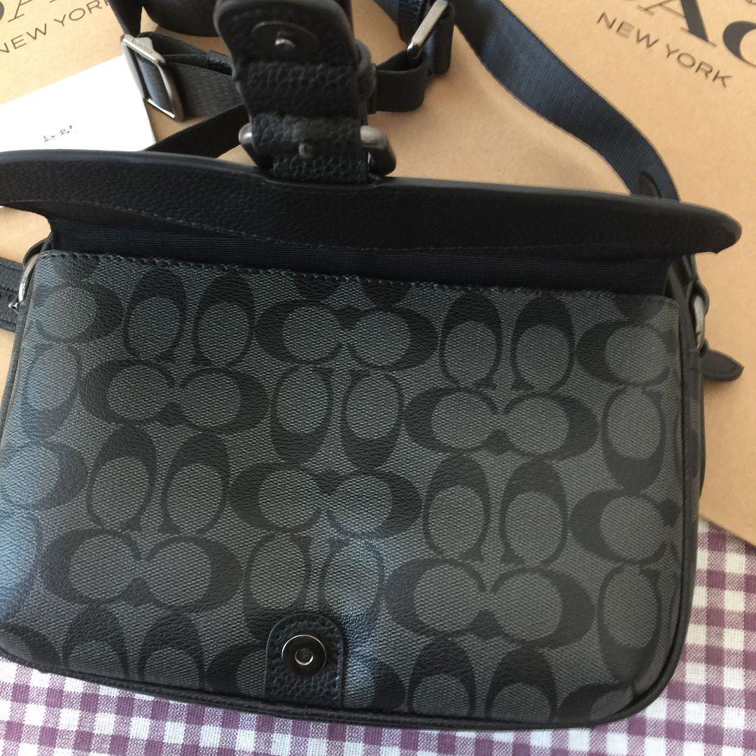 ＜COACH＞コーチバッグ ショルダーバッグ C6080 ブラックメンズバッグ