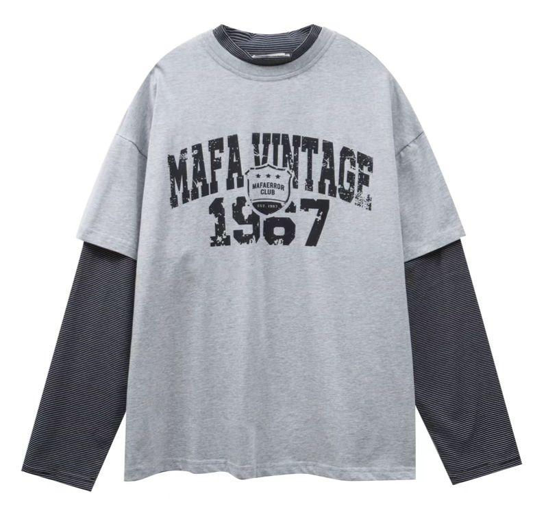 春夏にぴったり✿ワンポイントロゴ長袖Tシャツ 女子会映え