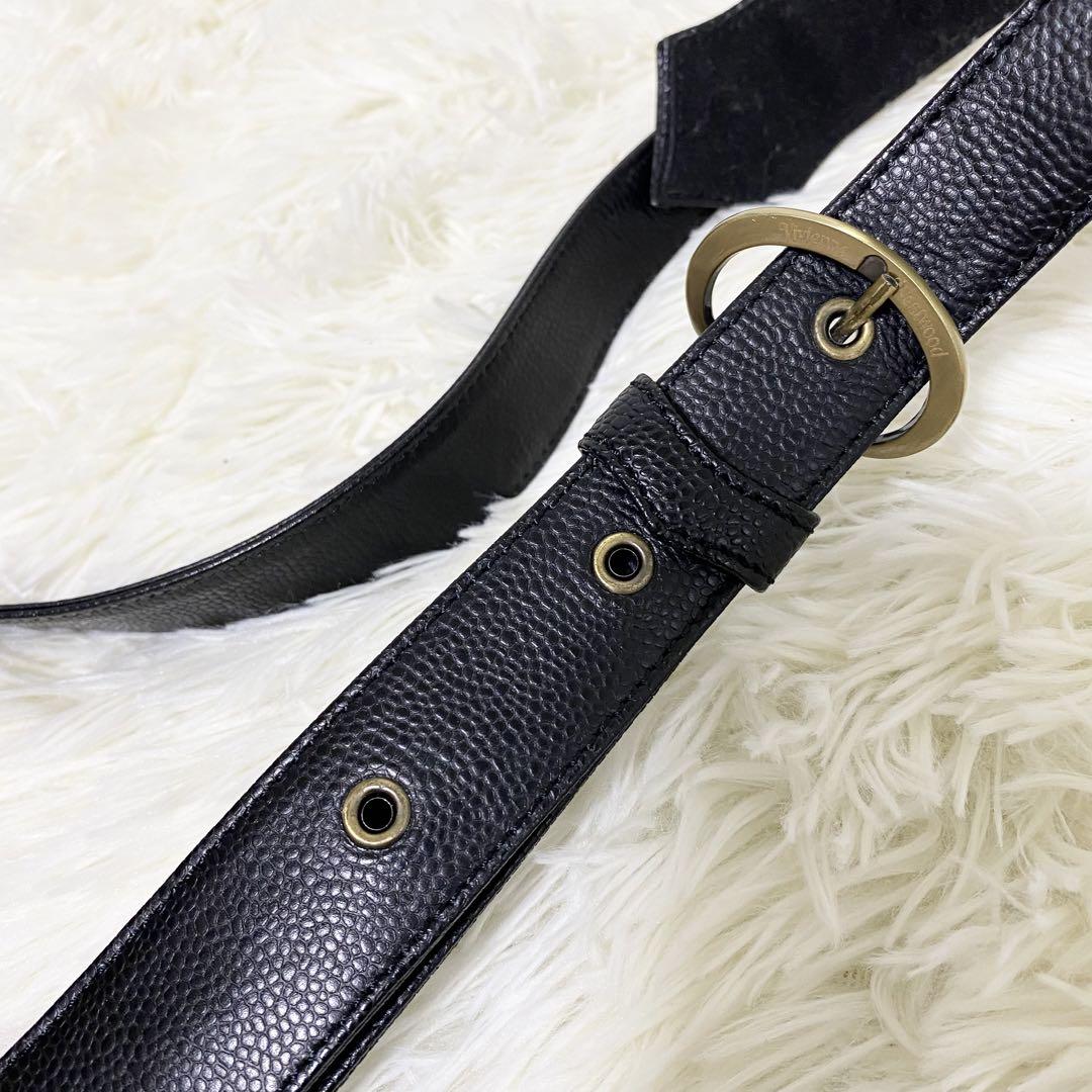 Vivienne Westwood ショルダーバッグ 丸型 オーブ 黒 画像19