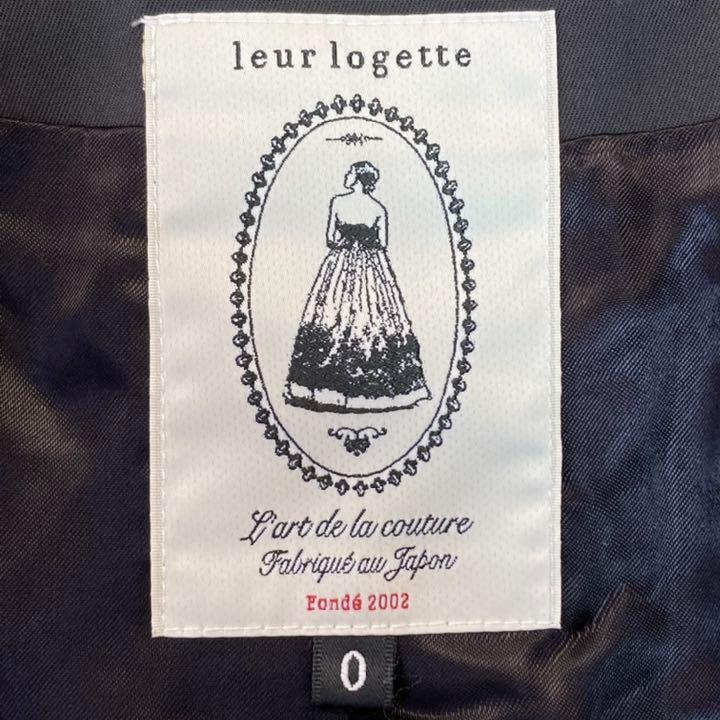 品質保証低価 01T131 leur logette ブラック ノーカラーコート 羽織り YST5b-m60044460566 即納超歓迎