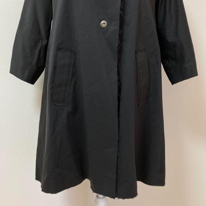 品質保証低価 01T131 leur logette ブラック ノーカラーコート 羽織り YST5b-m60044460566 即納超歓迎