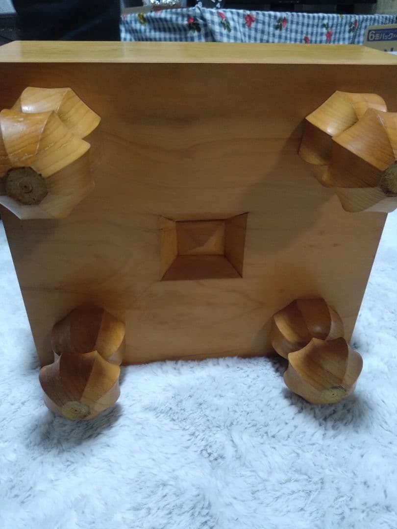 美品 本榧 将棋盤5寸 足つき 美品 本榧 将棋盤5寸 足つき