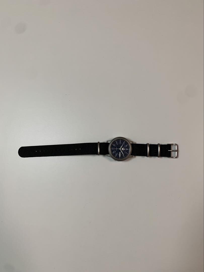 SEIKO 5自動巻き 腕時計 ネイビー