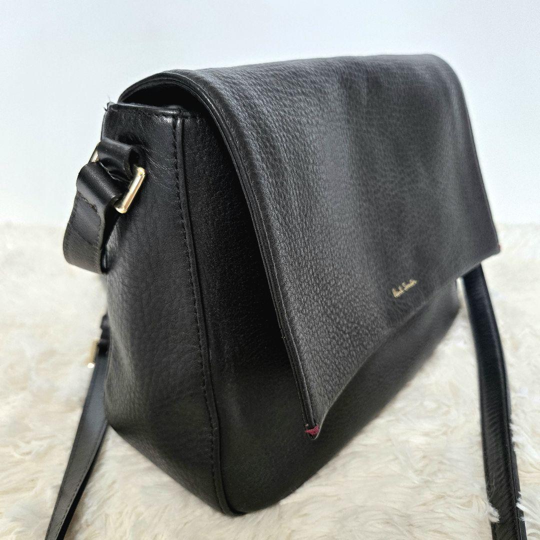 極美品 Paul Smith ショルダーバッグ オールレザー 本革