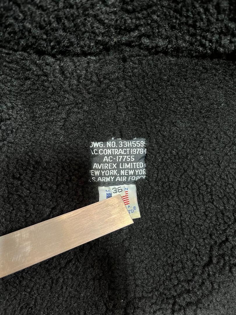 正規品安い USA製 36 VINTAGE 難あり 格安 uL9Mq-m60052896995 AVIREX TYPE B-3 黒 驚きの安さ