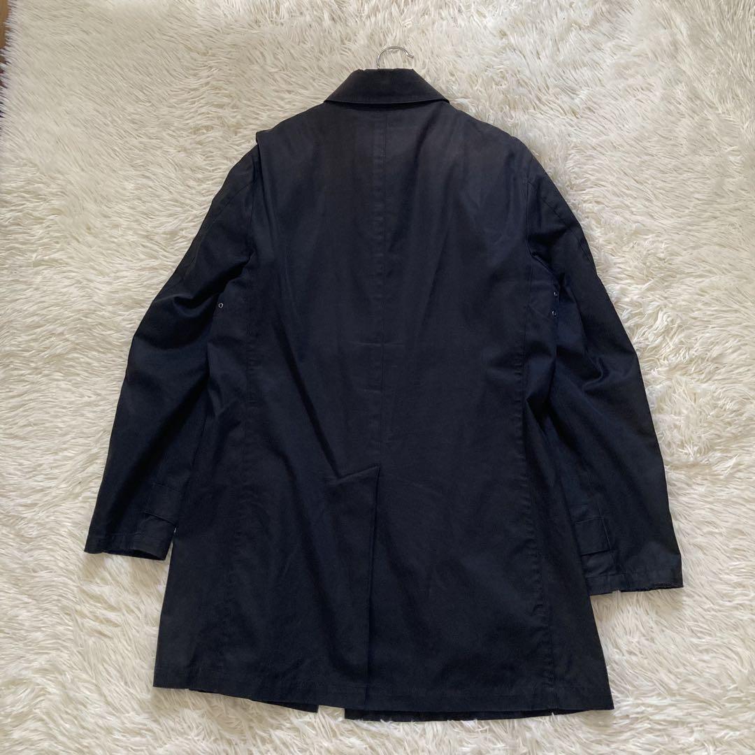 BURBERRY BLACK LABELトレンチコート ステンカラーLサイズ 黒