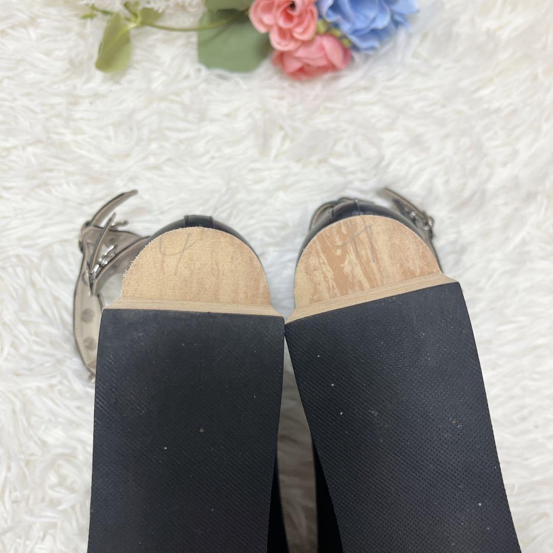 BODYLINE ロッキンホース風 スタッズストラップ パンプス 24