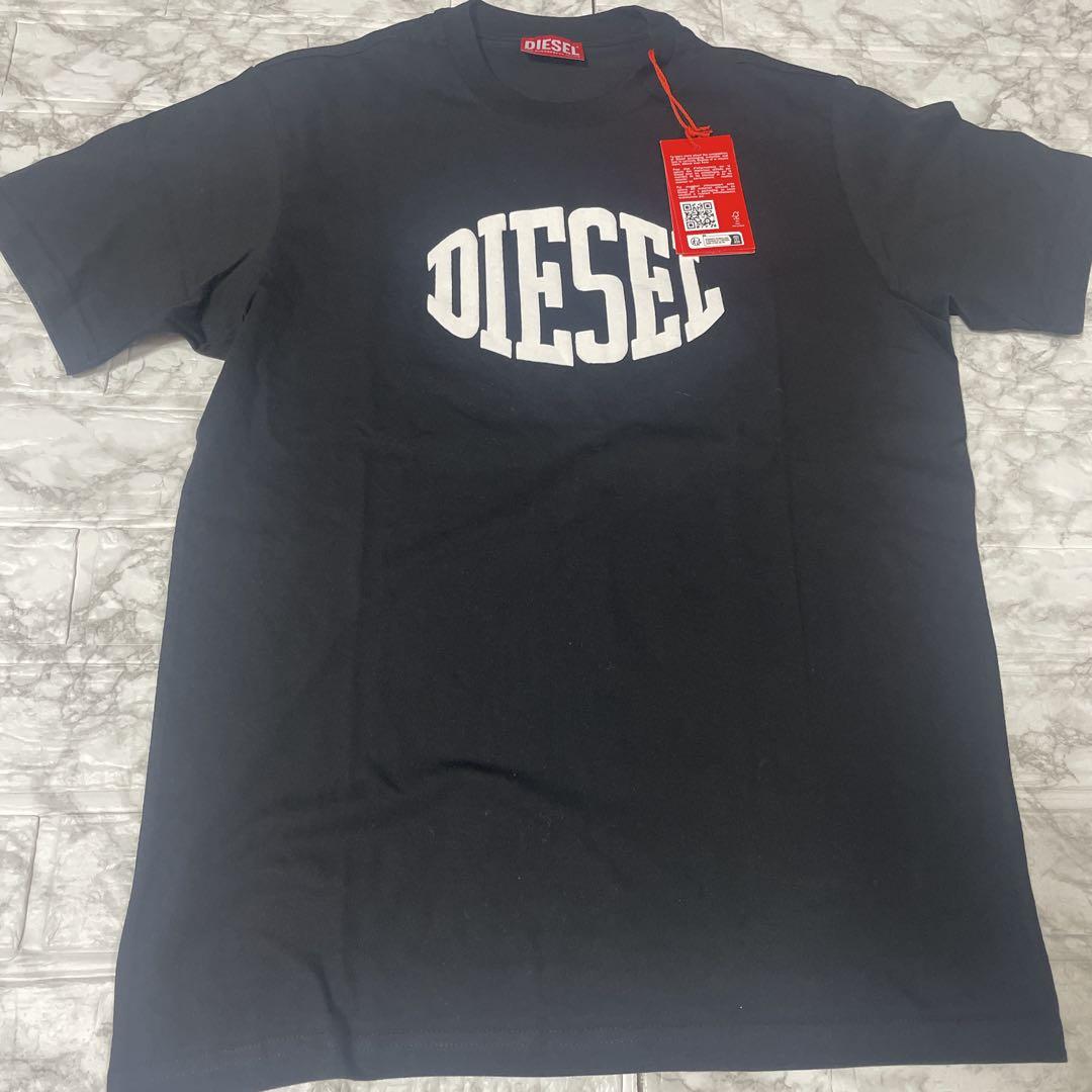 【新品未使用】ディーゼル　DIESEL ロゴTシャツ　半袖　　ブラック　14Y