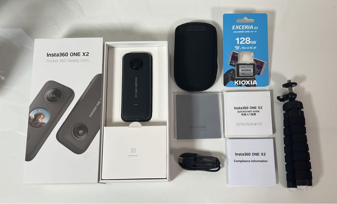 【新品未使用】Insta360 ONE X2 SDカード　三脚セット