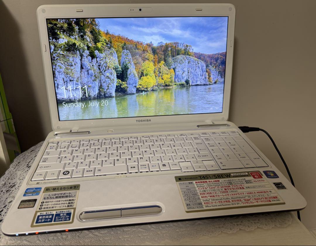 ノートパソコン　dynabook t451/58ew 東芝 dynabook T451 T451/58EW PT45158EBFW [リュクスホワイト