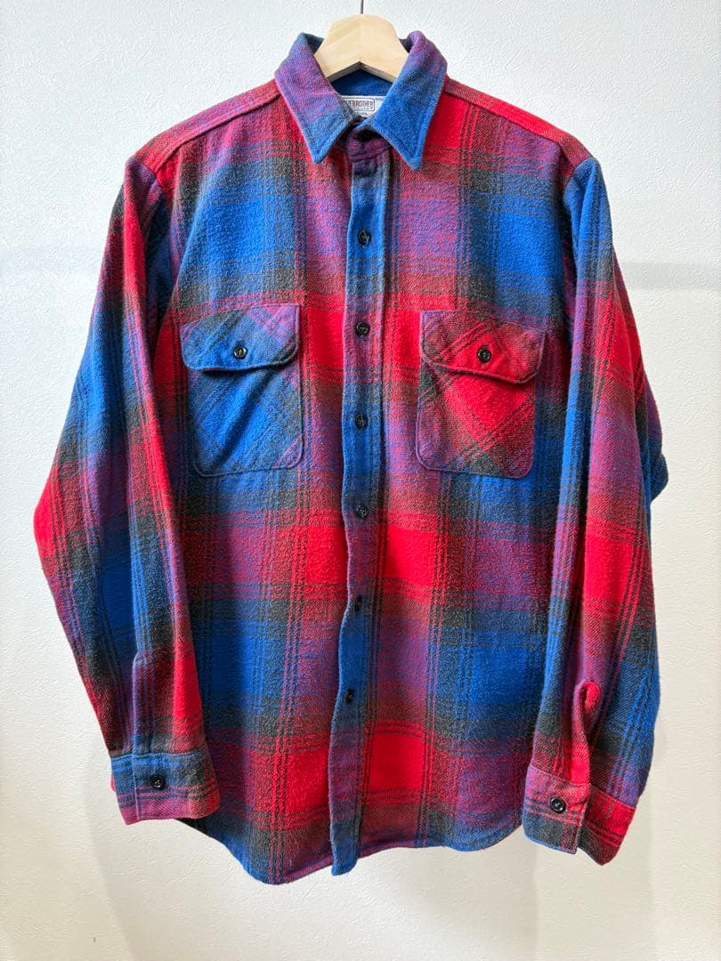 80’s five brother Heavy Flannel Shirt mM FIVE BROTHER